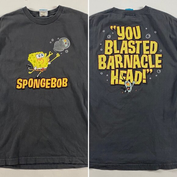 Nickelodeon Other - Vintage 2002 Nickelodeon SpongeBob SquarePants Shirt Adult Medium Barnacle Head